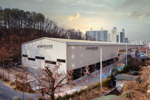 신곡실내배드민턴장 실외 전경 사진