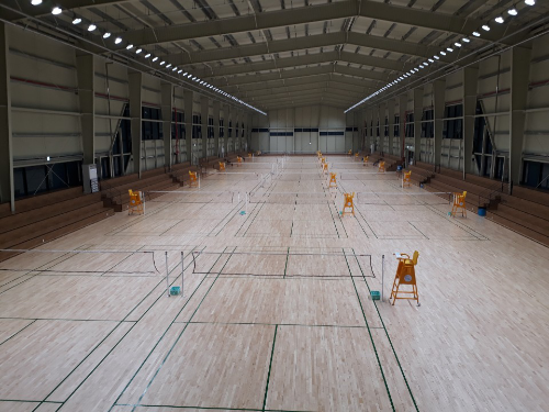 신곡실내배드민턴장 실내 전경 사진