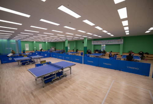 천보탁구장 내부 사진