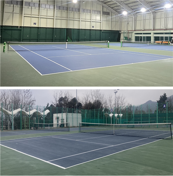 송산 테니스장 사진